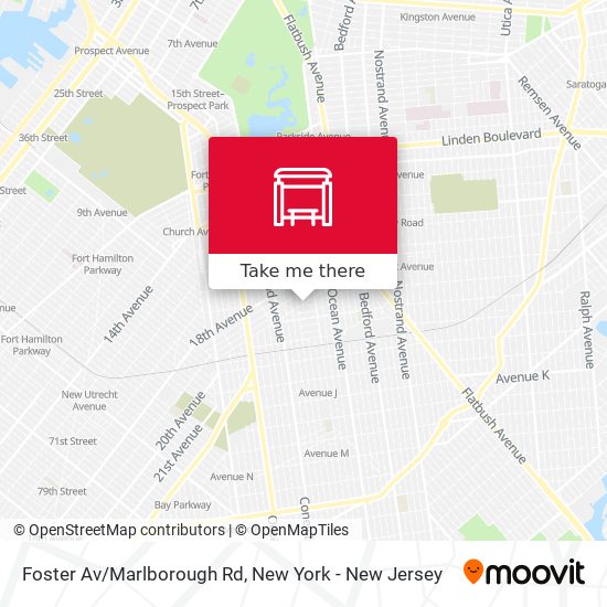 Foster Av/Marlborough Rd map