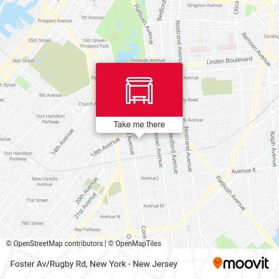 Foster Av/Rugby Rd map