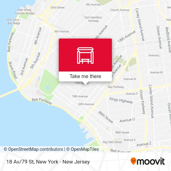 18 Av/79 St map