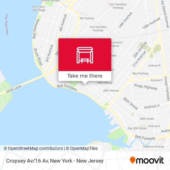 Mapa de Cropsey Av/16 Av