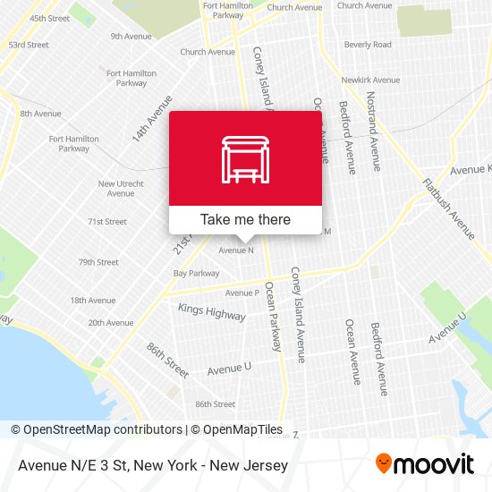 Mapa de Avenue N/E 3 St