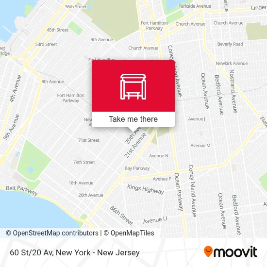 60 St/20 Av map