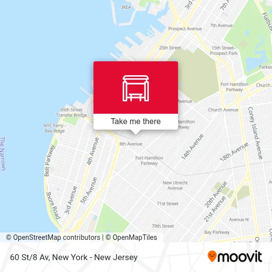 60 St/8 Av map
