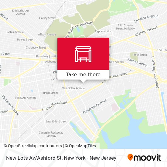 Mapa de New Lots Av/Ashford St