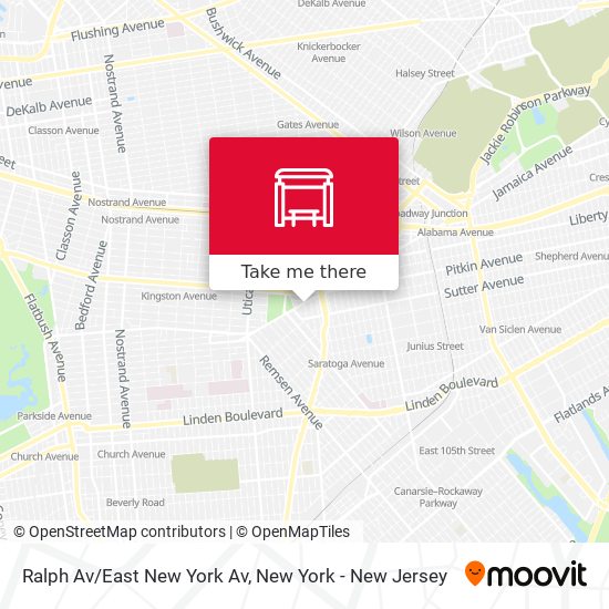 Mapa de Ralph Av/East New York Av
