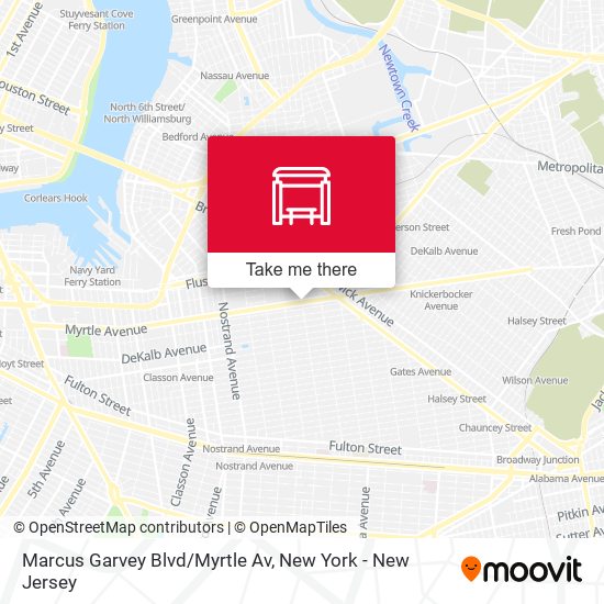 Mapa de Marcus Garvey Blvd/Myrtle Av