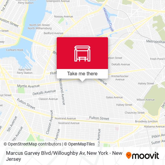 Marcus Garvey Blvd / Willoughby Av map