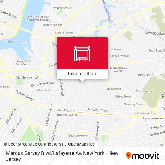 Marcus Garvey Blvd / Lafayette Av map