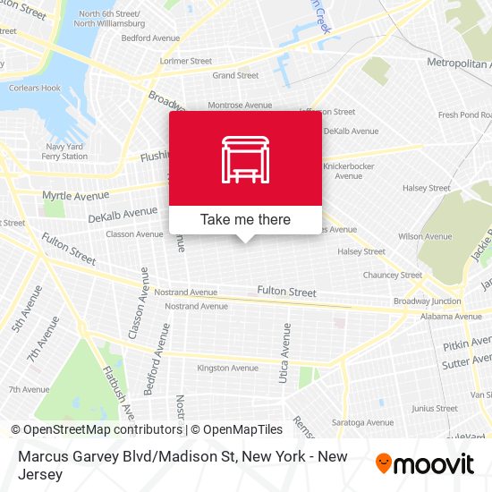 Marcus Garvey Blvd/Madison St map