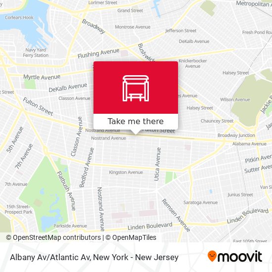 Albany Av/Atlantic Av map