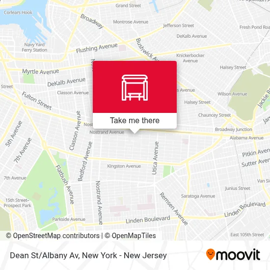 Dean St/Albany Av map