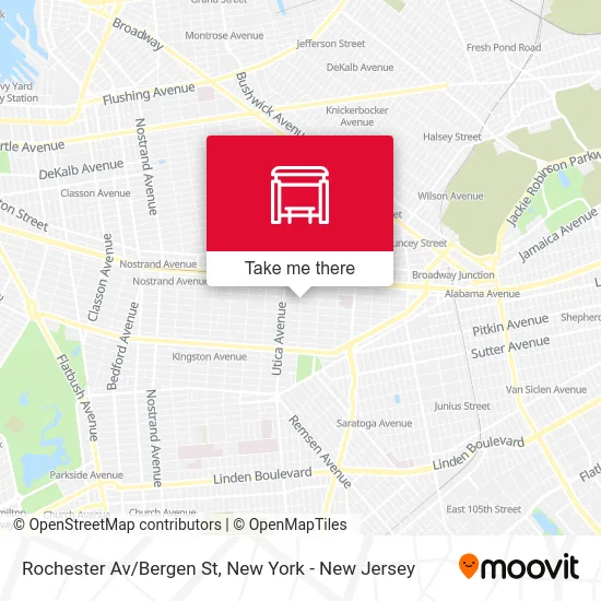 Rochester Av/Bergen St map