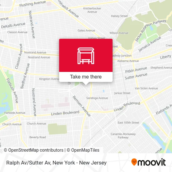 Ralph Av/Sutter Av map