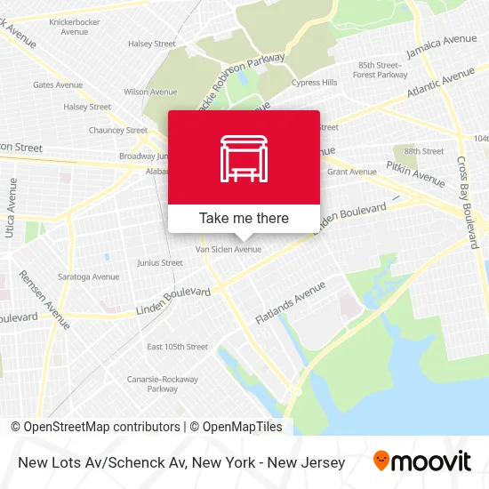 New Lots Av/Schenck Av map