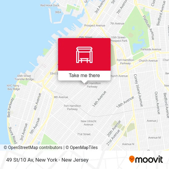 49 St/10 Av map