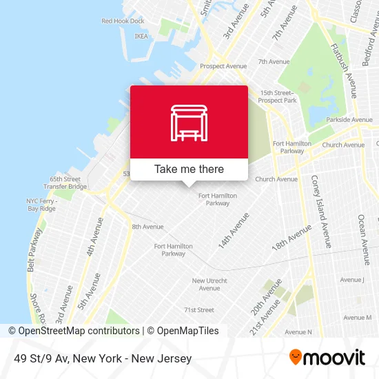 49 St/9 Av map