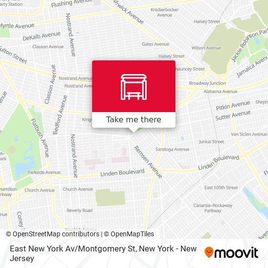 East New York Av/Montgomery St map