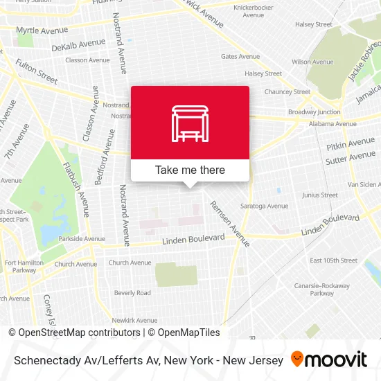 Schenectady Av/Lefferts Av map