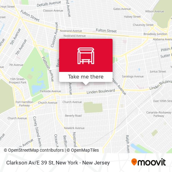 Mapa de Clarkson Av/E 39 St