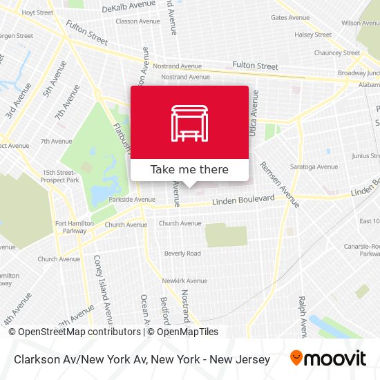 Mapa de Clarkson Av/New York Av