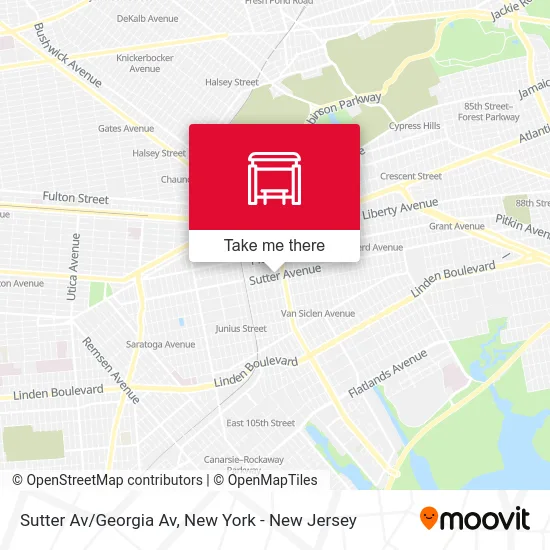 Sutter Av/Georgia Av map