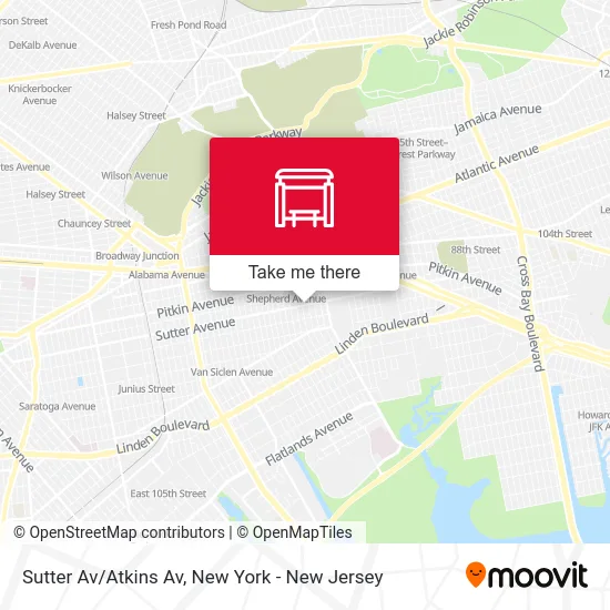 Sutter Av/Atkins Av map