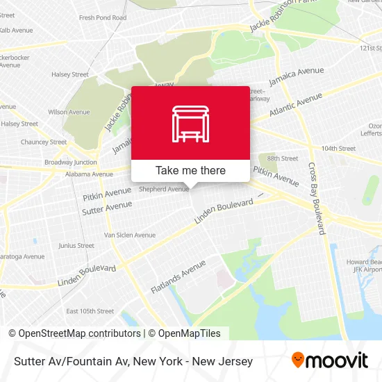 Sutter Av/Fountain Av map