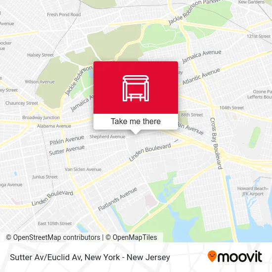 Sutter Av/Euclid Av map