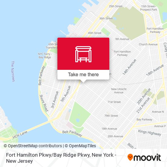 Fort Hamilton Pkwy / Bay Ridge Pkwy map