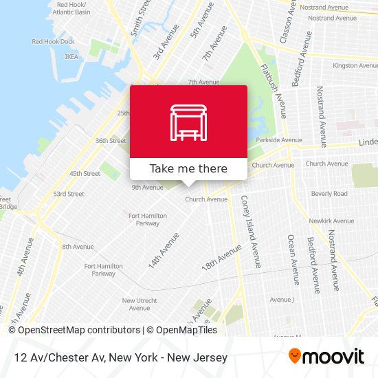 Mapa de 12 Av/Chester Av