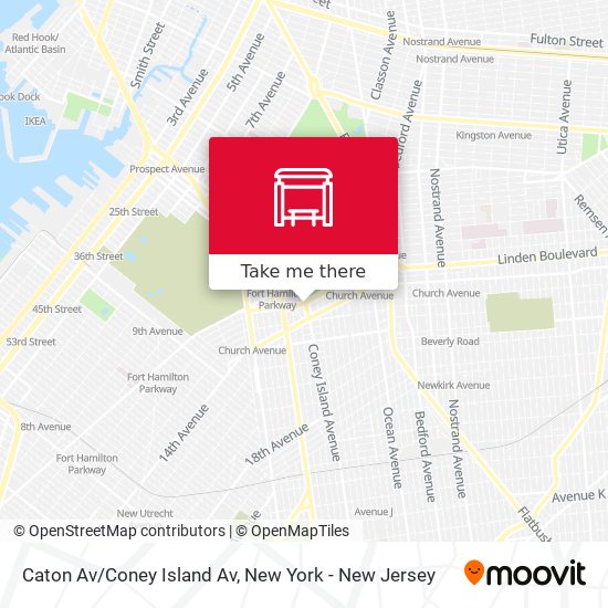 Mapa de Caton Av/Coney Island Av