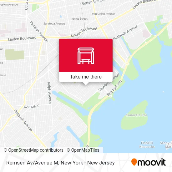 Remsen Av/Avenue M map