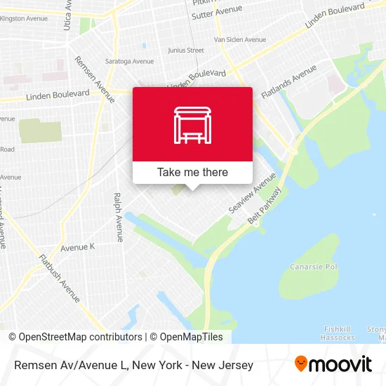 Remsen Av/Avenue L map