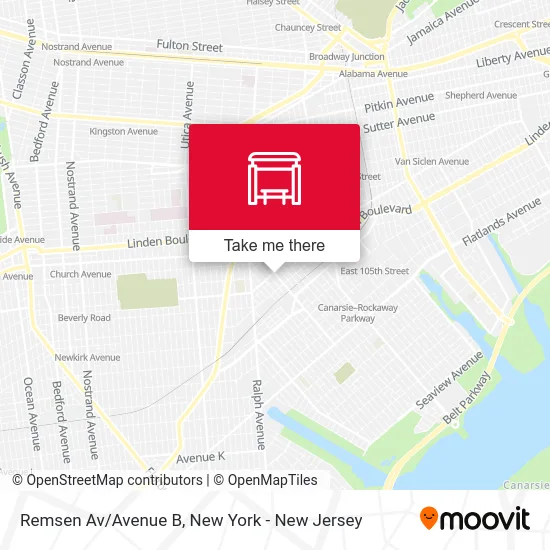 Remsen Av/Avenue B map