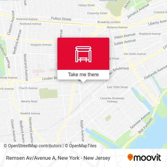 Remsen Av/Avenue A map