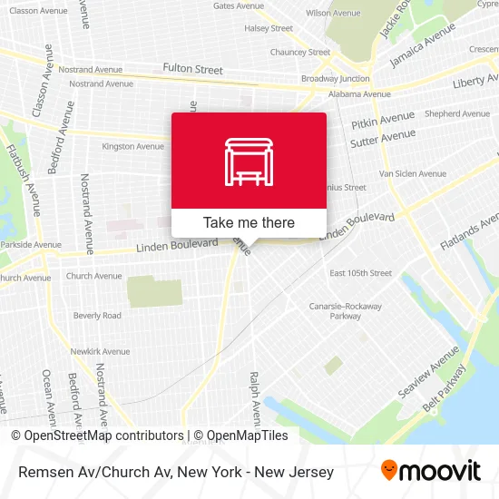 Remsen Av/Church Av map