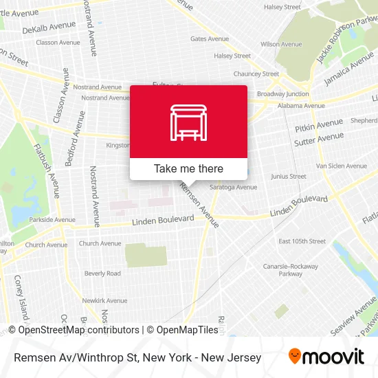 Remsen Av/Winthrop St map