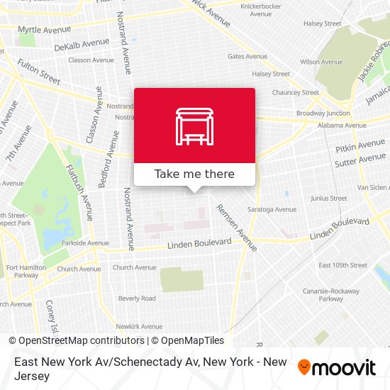 East New York Av / Schenectady Av map