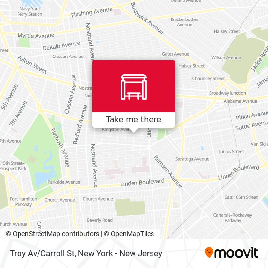 Troy Av/Carroll St map