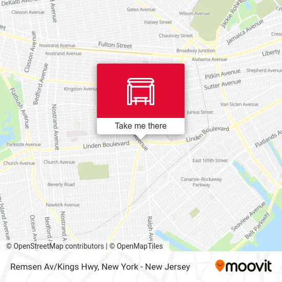 Remsen Av/Kings Hwy map