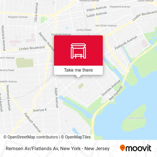 Remsen Av/Flatlands Av map