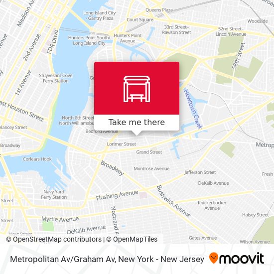 Mapa de Metropolitan Av/Graham Av