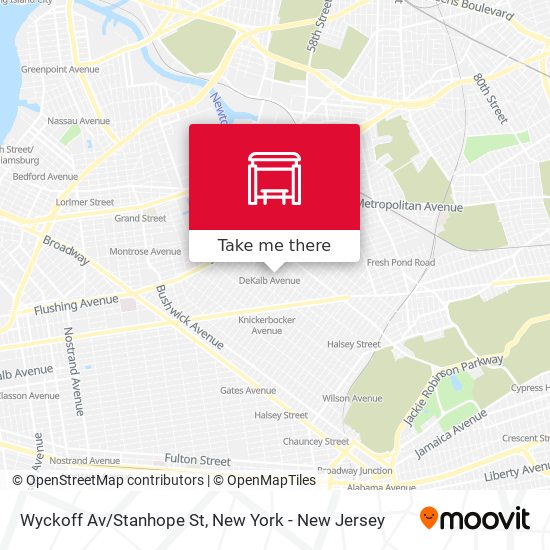 Mapa de Wyckoff Av/Stanhope St