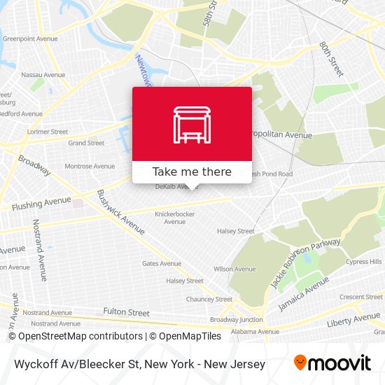 Mapa de Wyckoff Av/Bleecker St