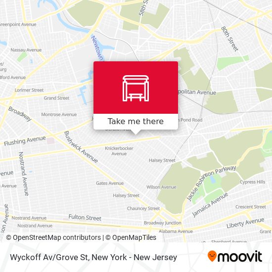 Wyckoff Av/Grove St map