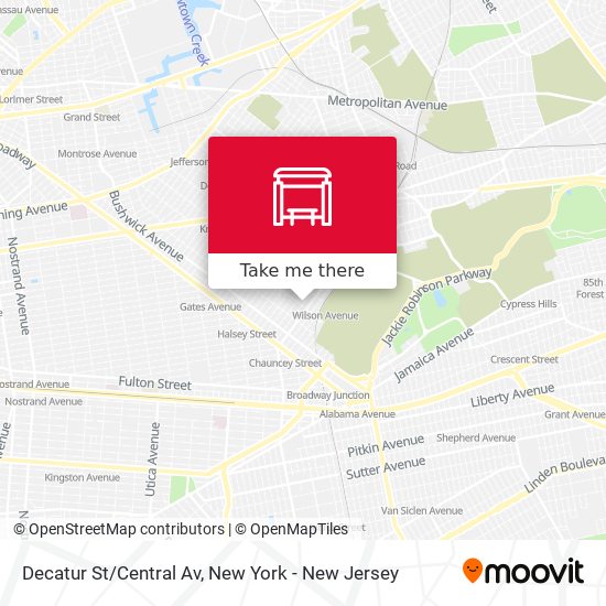 Decatur St/Central Av map