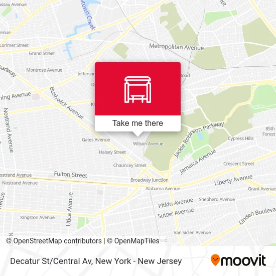 Decatur St/Central Av map