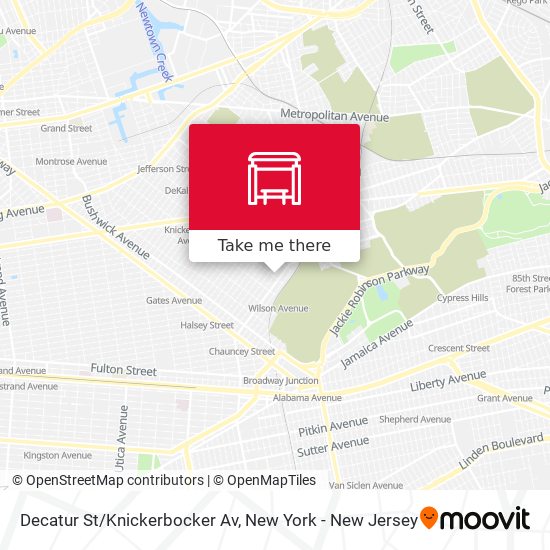 Mapa de Decatur St/Knickerbocker Av