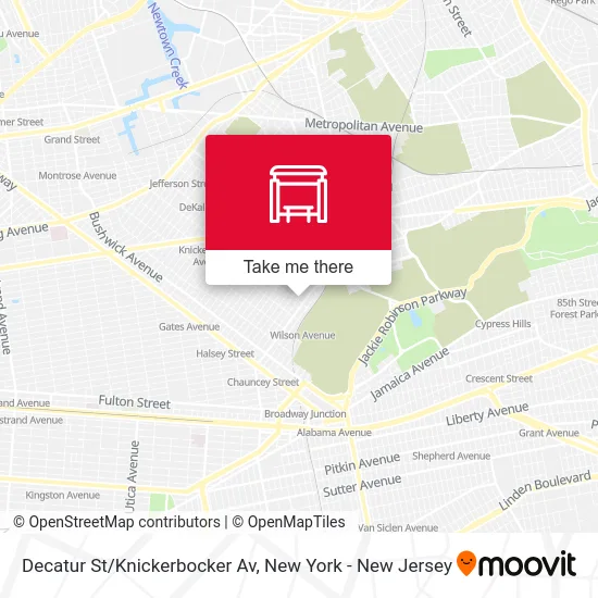 Decatur St/Knickerbocker Av map