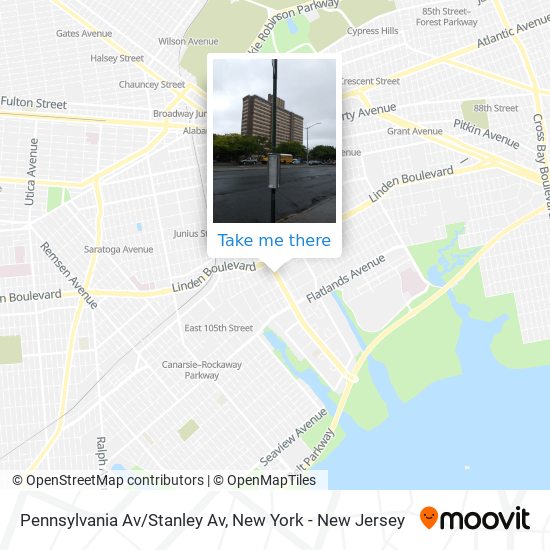 Pennsylvania Av/Stanley Av map